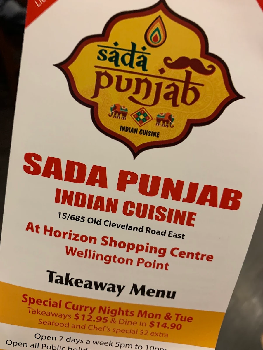 Menu, Sada Punjab