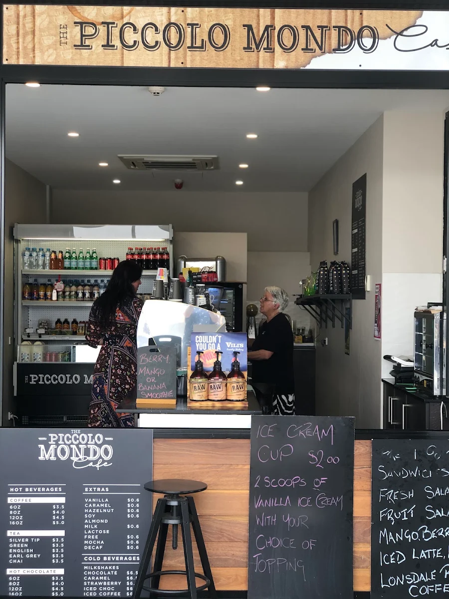 Menu, The Piccolo Mondo Cafe