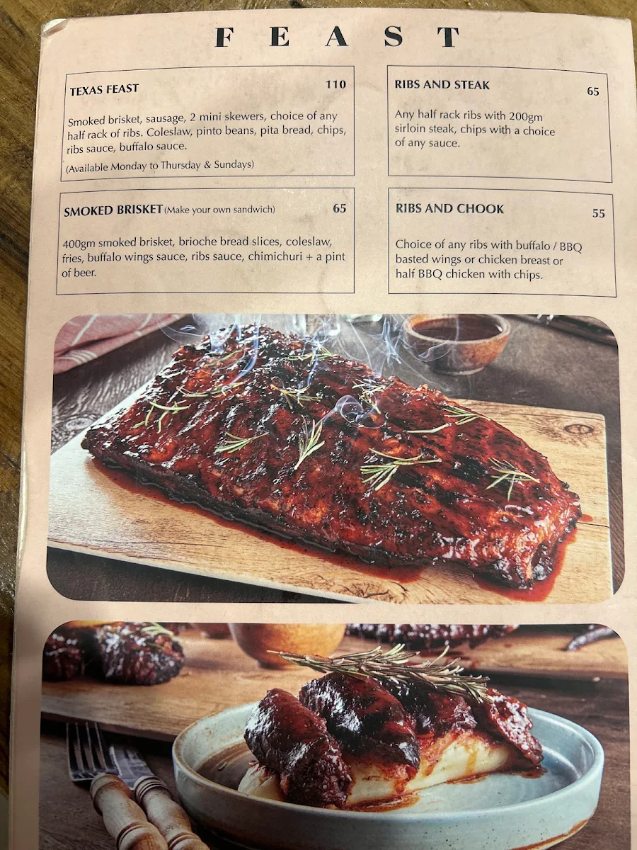 Menu, Smokehouse meat & co Grill & Bar