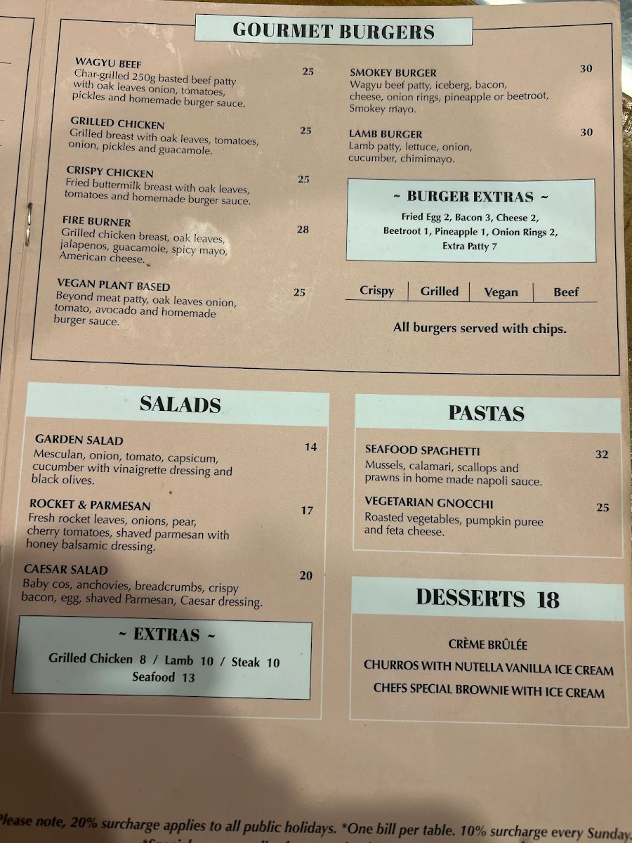 Menu, Smokehouse meat & co Grill & Bar