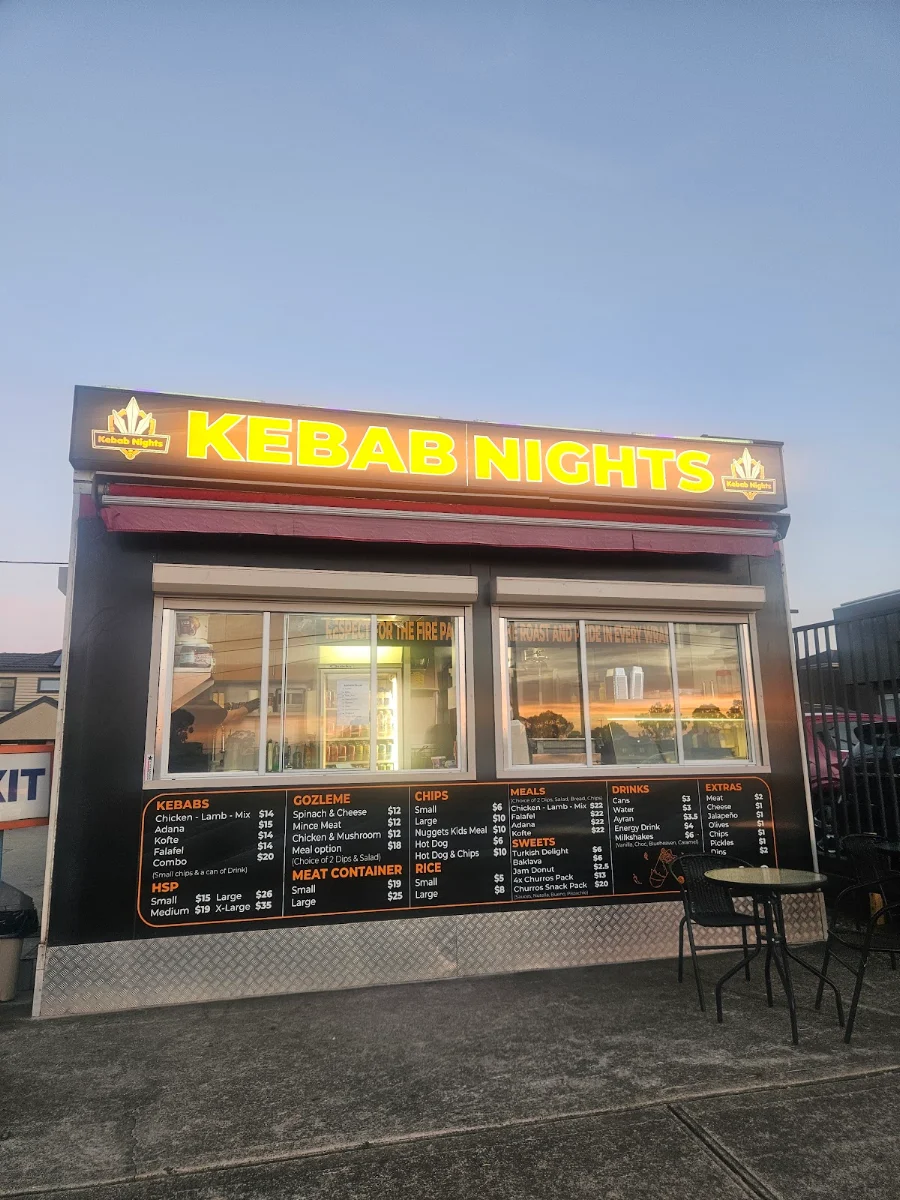 Menu, Kebab Nights