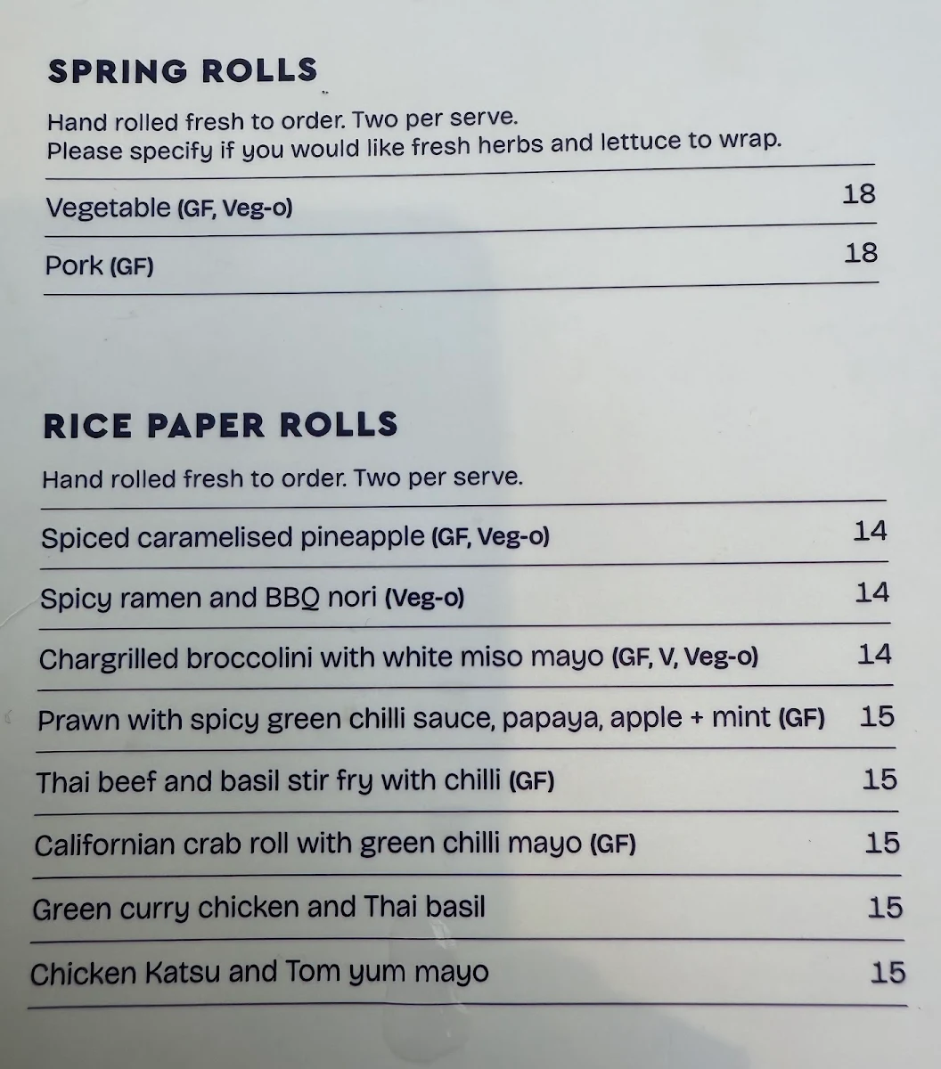 Menu, Pholklore