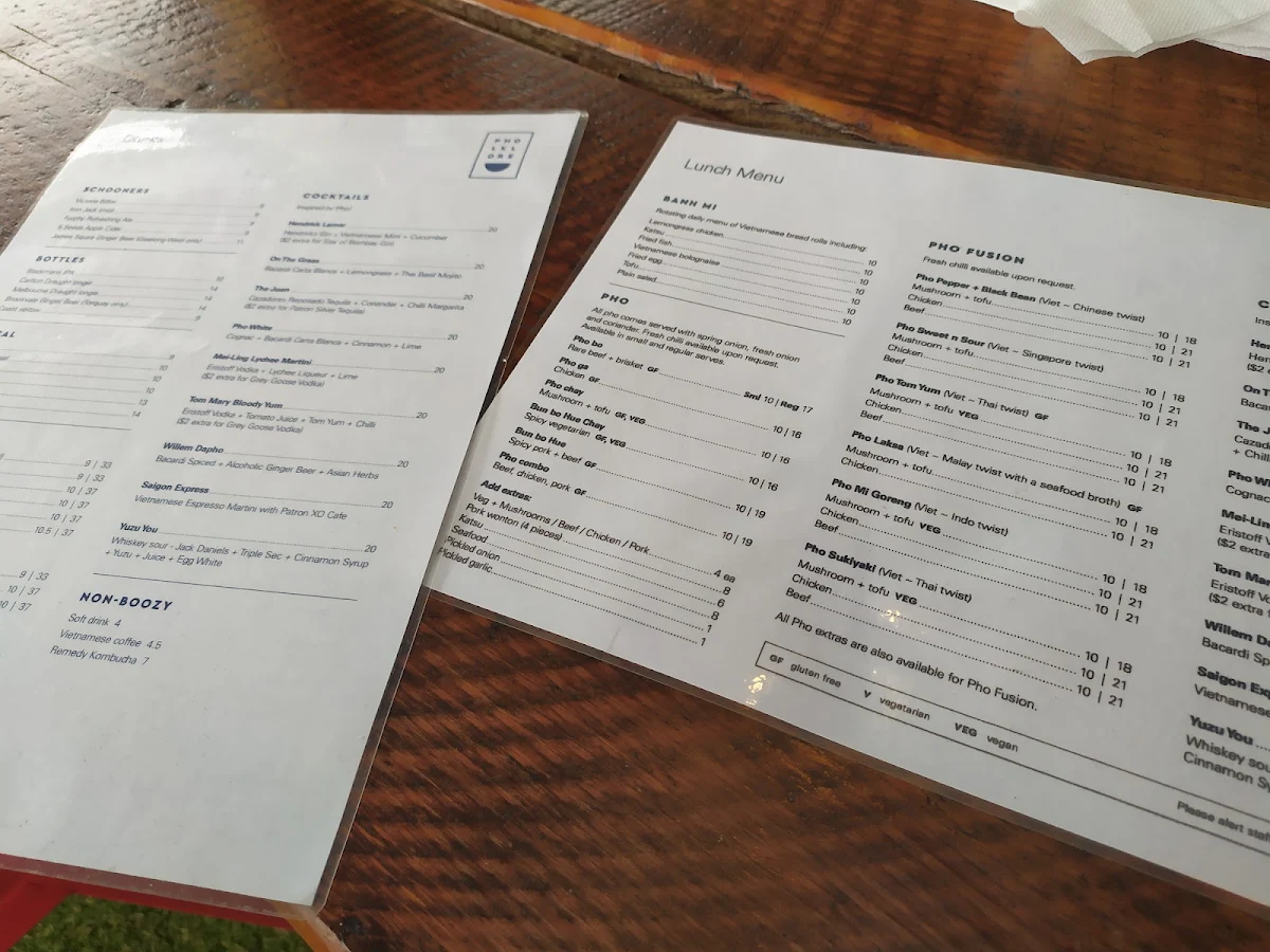 Menu, Pholklore