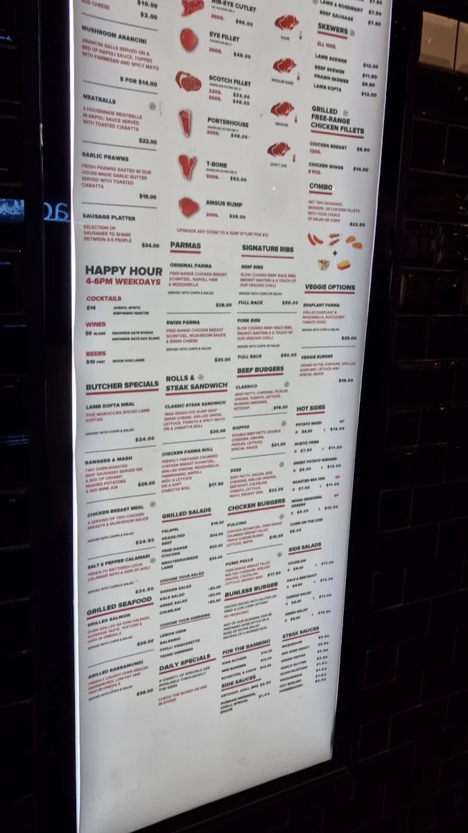 Menu, Macelleria Moonee Ponds the butcher that cooks for you