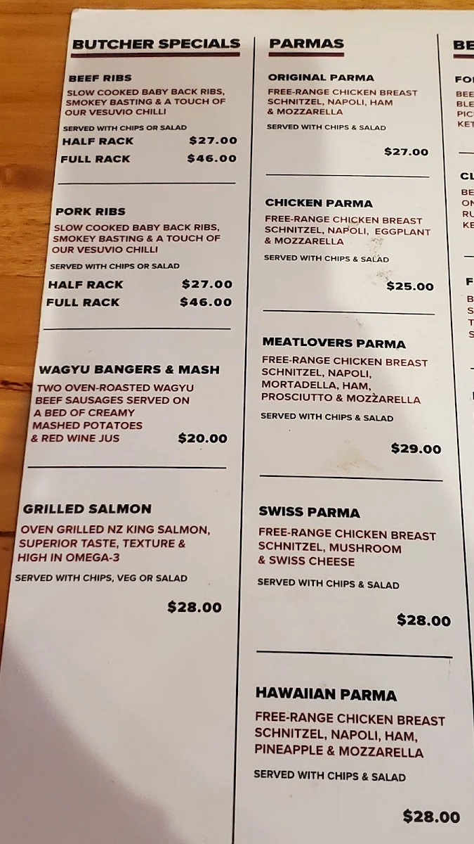 Menu, Macelleria Moonee Ponds the butcher that cooks for you