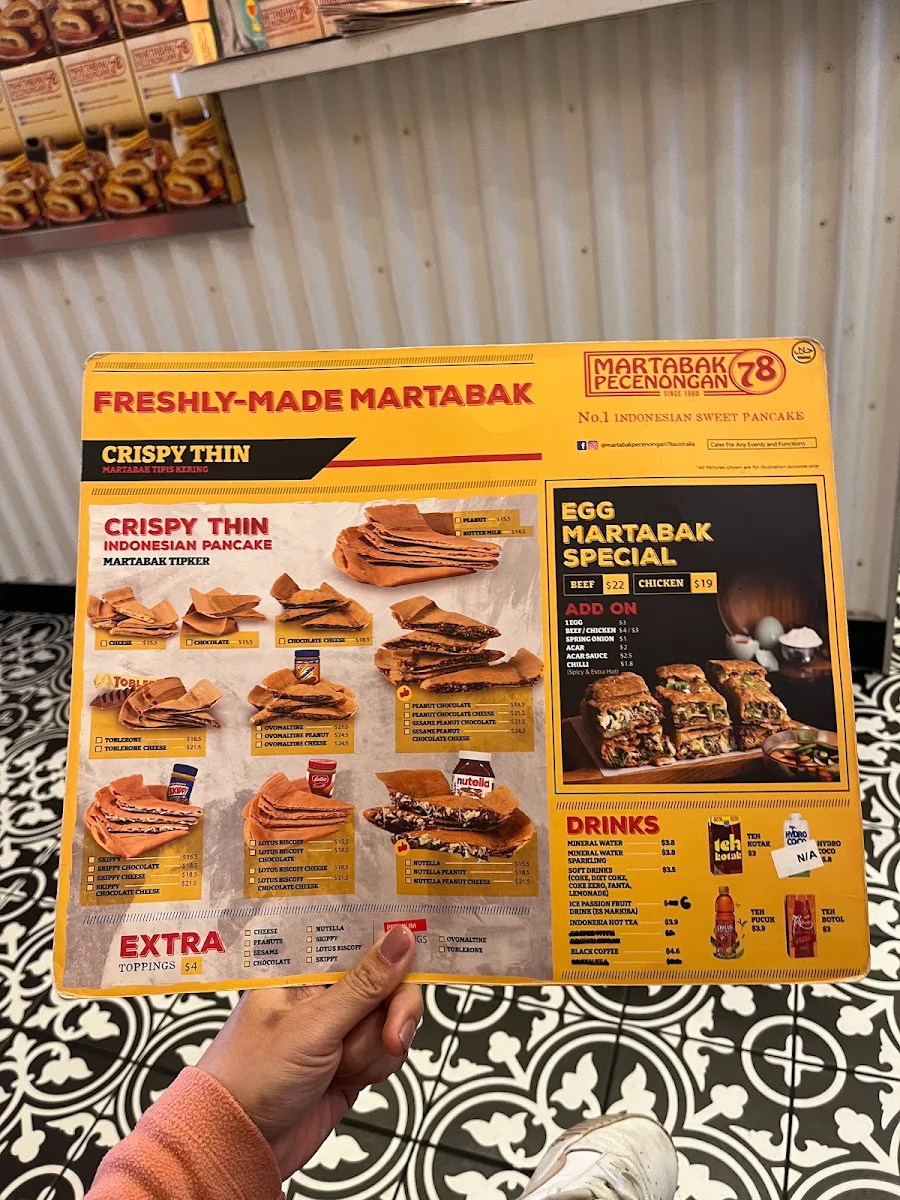 Menu, Martabak Pecenongan 78 & D'Bakmie