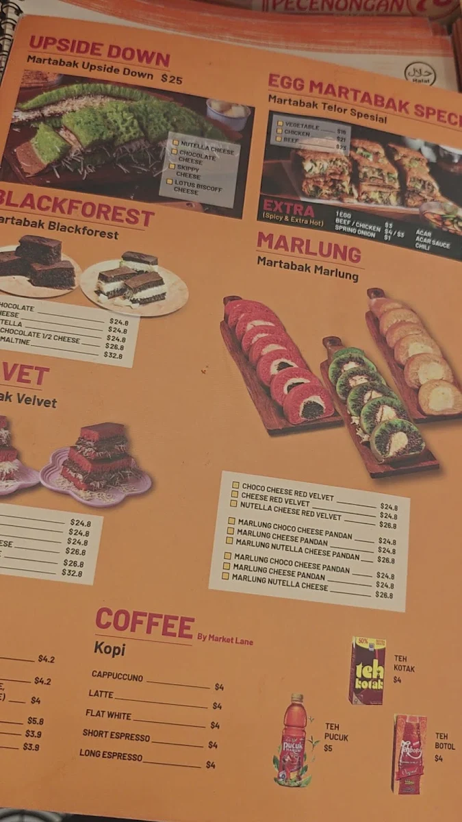 Menu, Martabak Pecenongan 78 & D'Bakmie