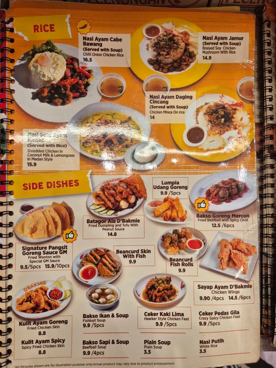 Menu, Martabak Pecenongan 78 & D'Bakmie