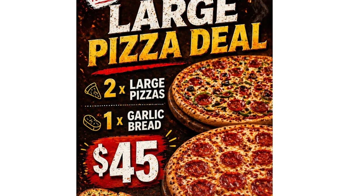 Menu, Presto Pasta & Pizza Mount Coolum