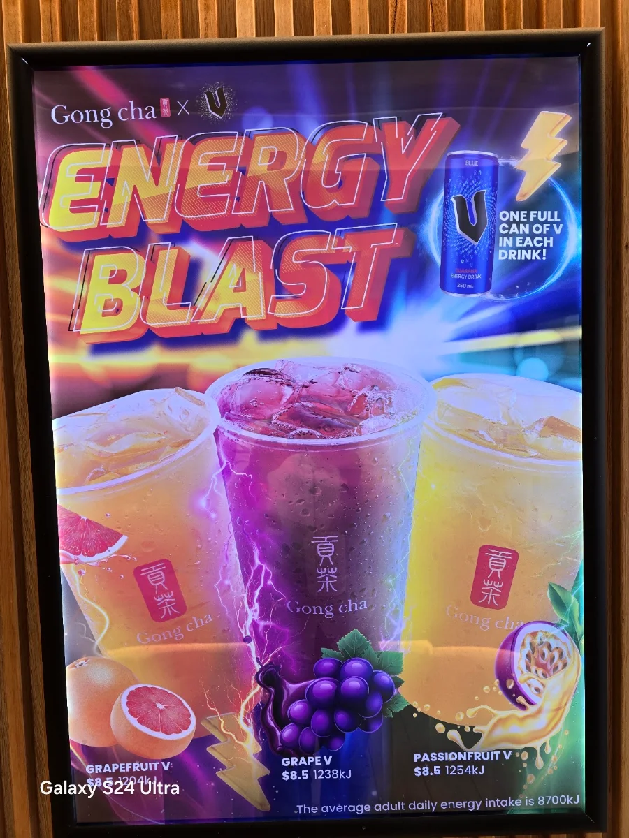 Menu, Gong Cha Lidcombe Station