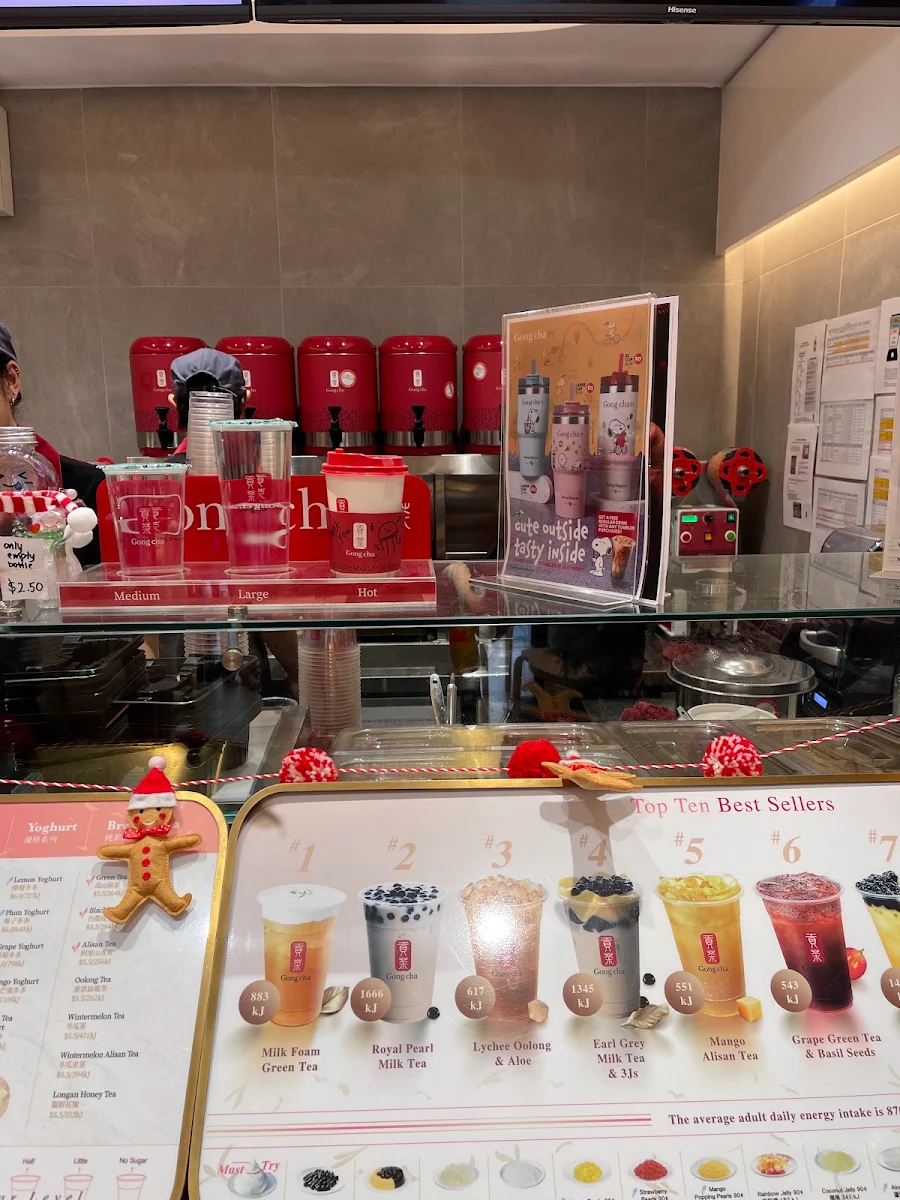 Menu, Gong Cha Lidcombe Station