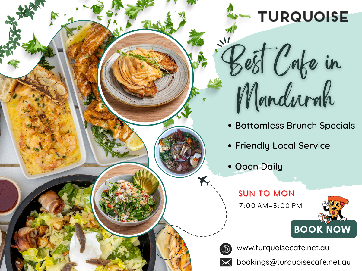 Menu, Turquoise Mandurah