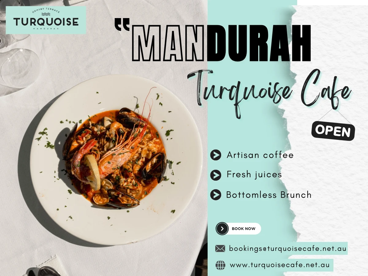 Menu, Turquoise Mandurah