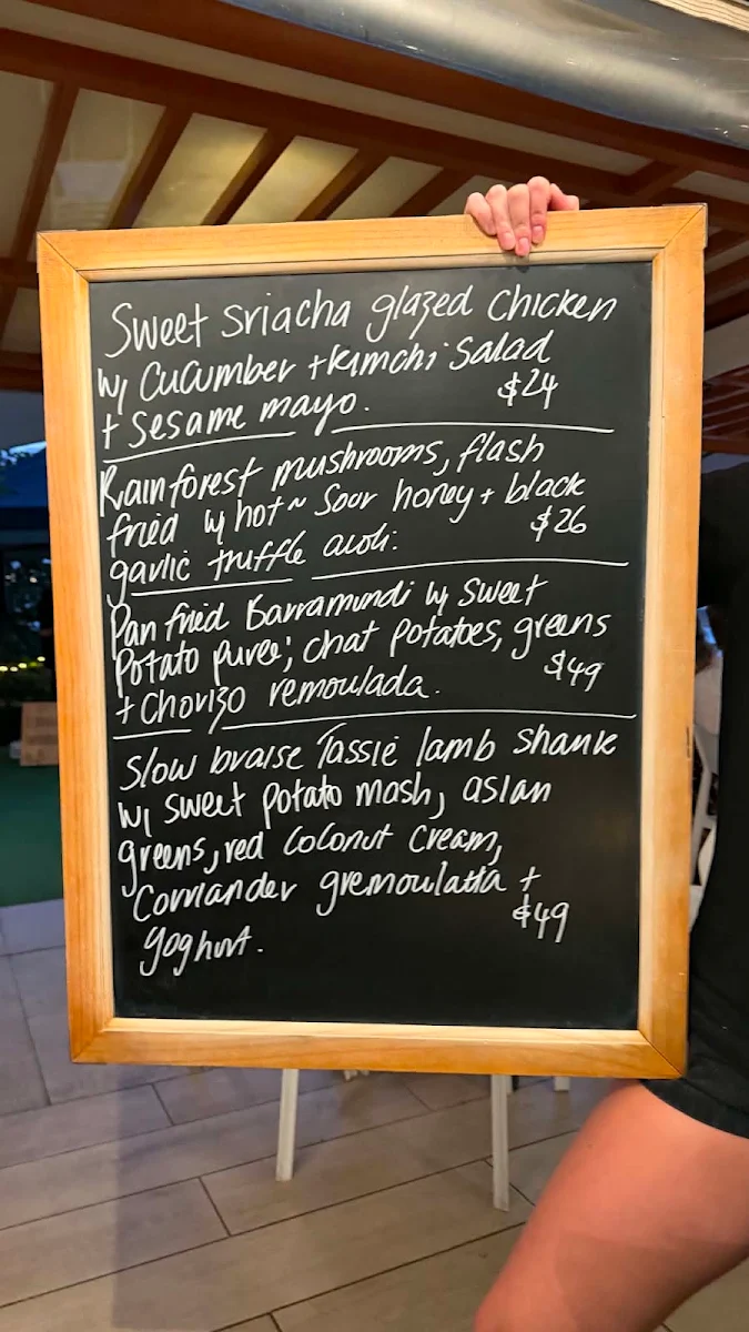Menu, The Boat Shed & The Boat Shed Takeaway