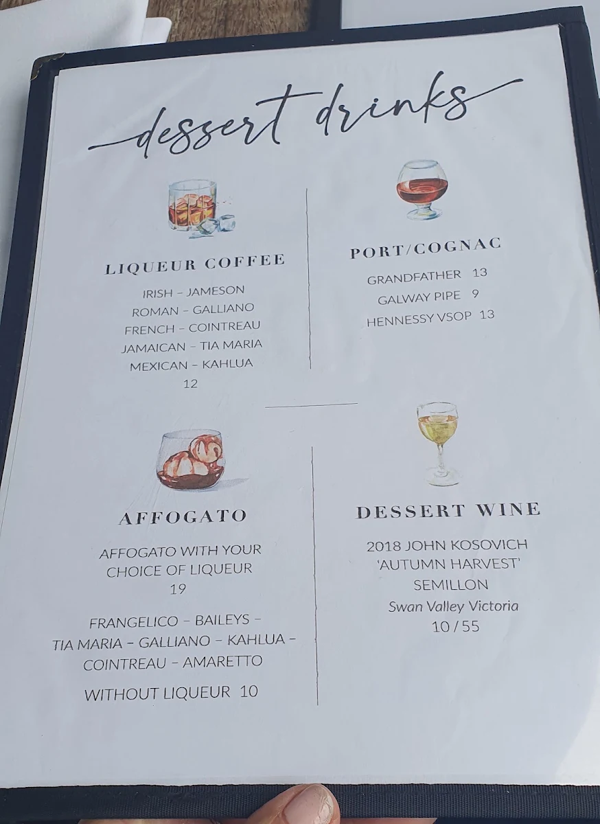 Menu, The Boat Shed & The Boat Shed Takeaway