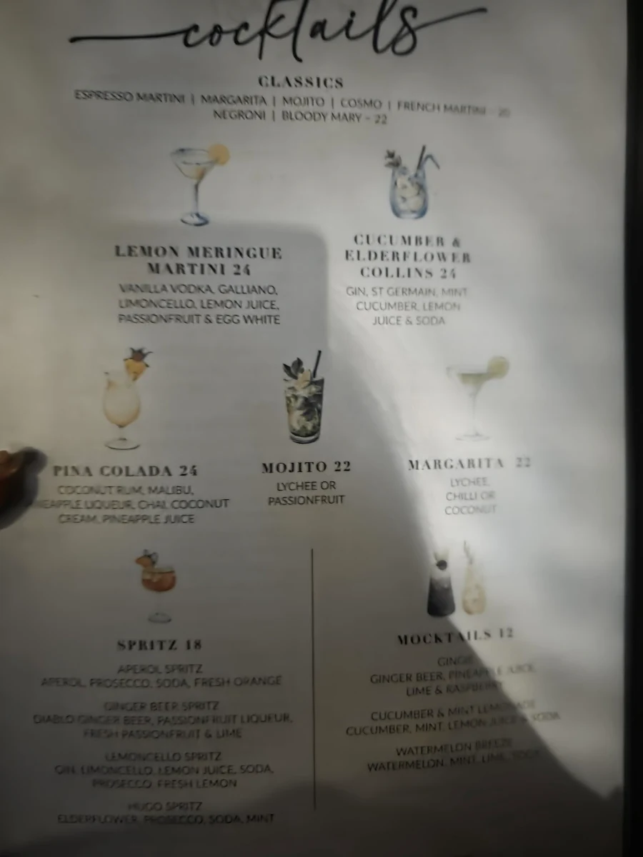 Menu, The Boat Shed & The Boat Shed Takeaway