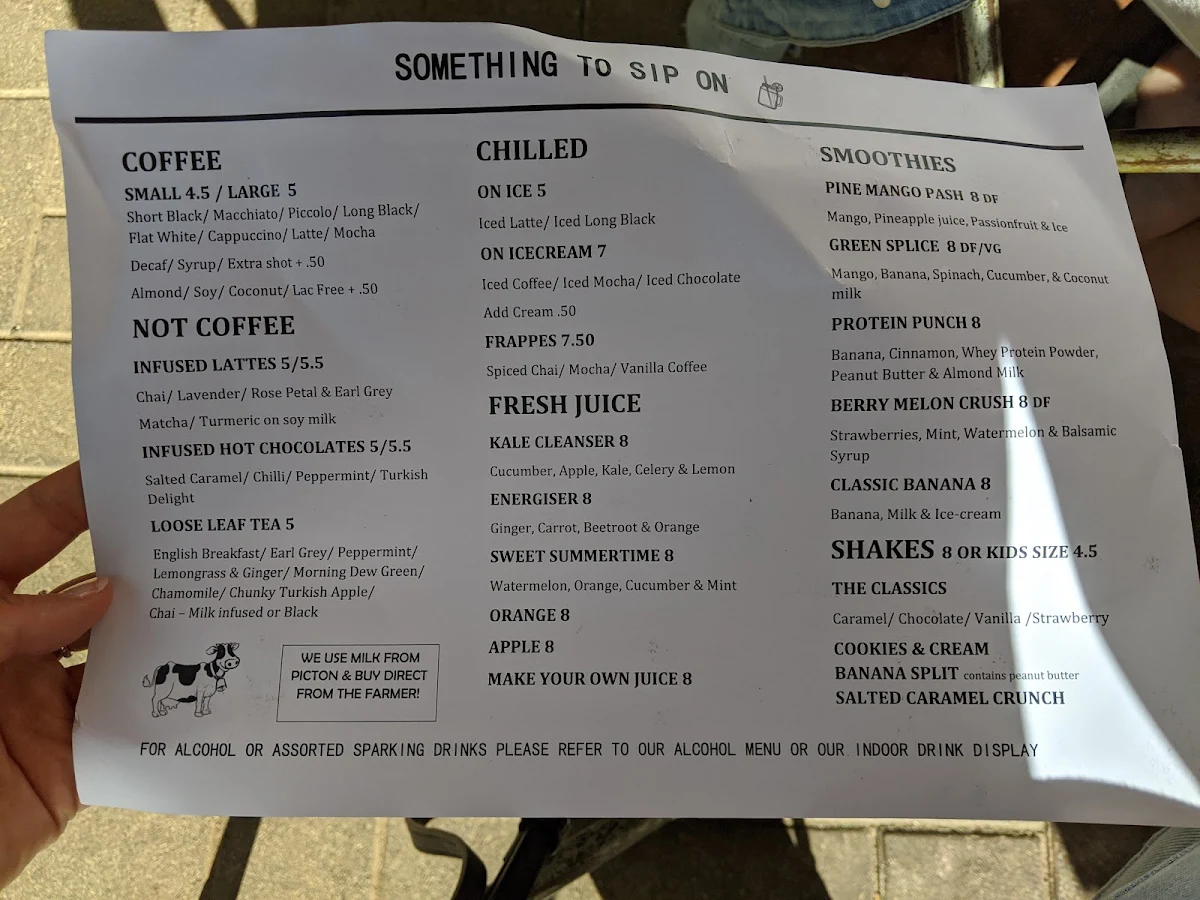 Menu, The Knox Made in Watson