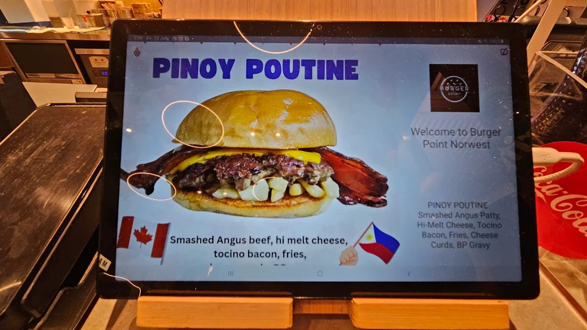 Menu, Burger Point Norwest
