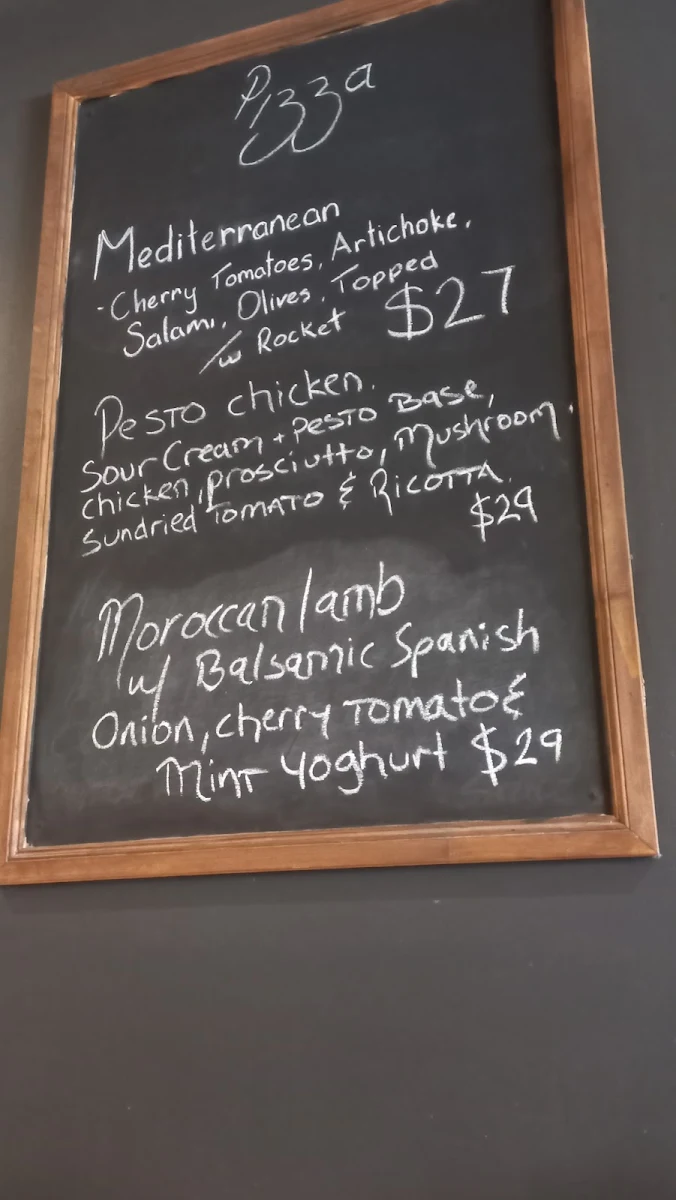 Menu, BD's Woodfired Pizza and Pasta