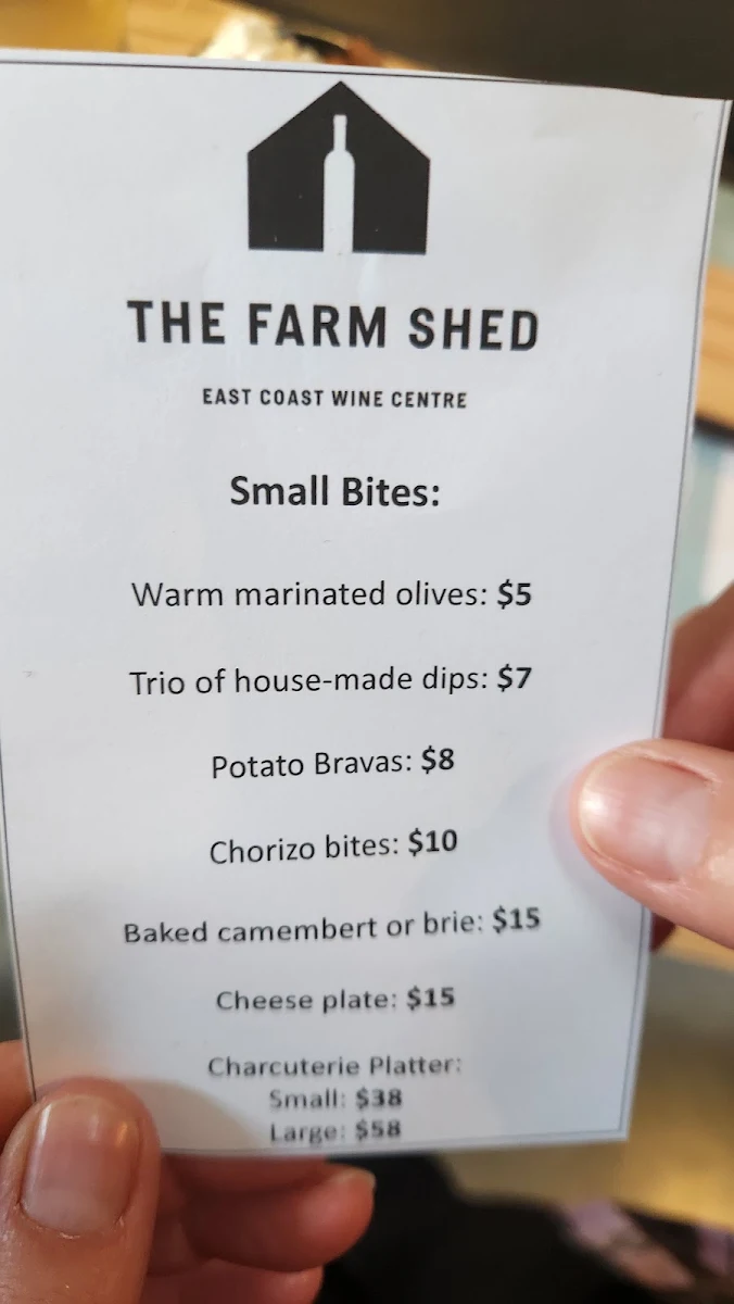 Menu, Bicheno Brewing