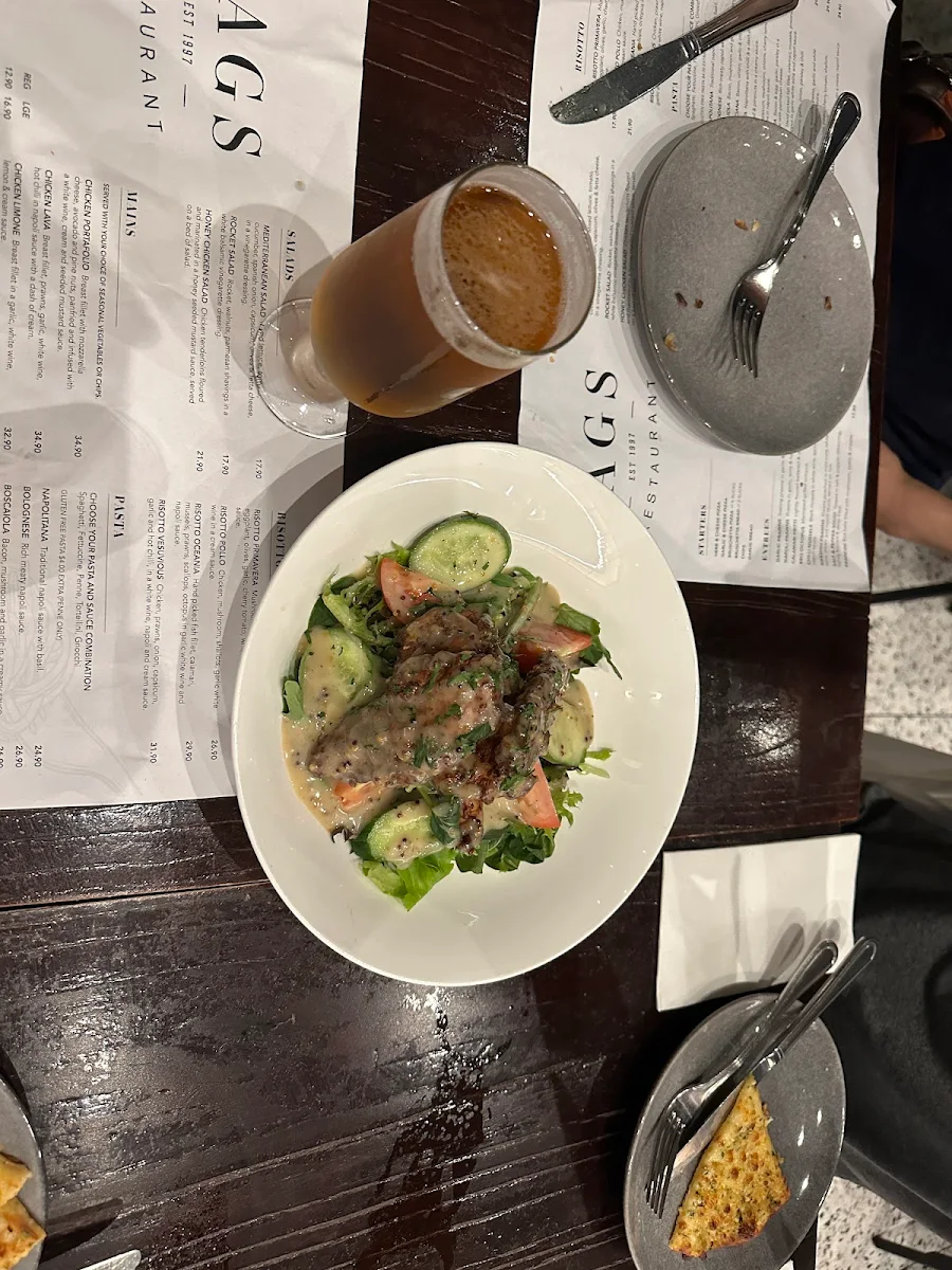 Menu, Jags Restaurant