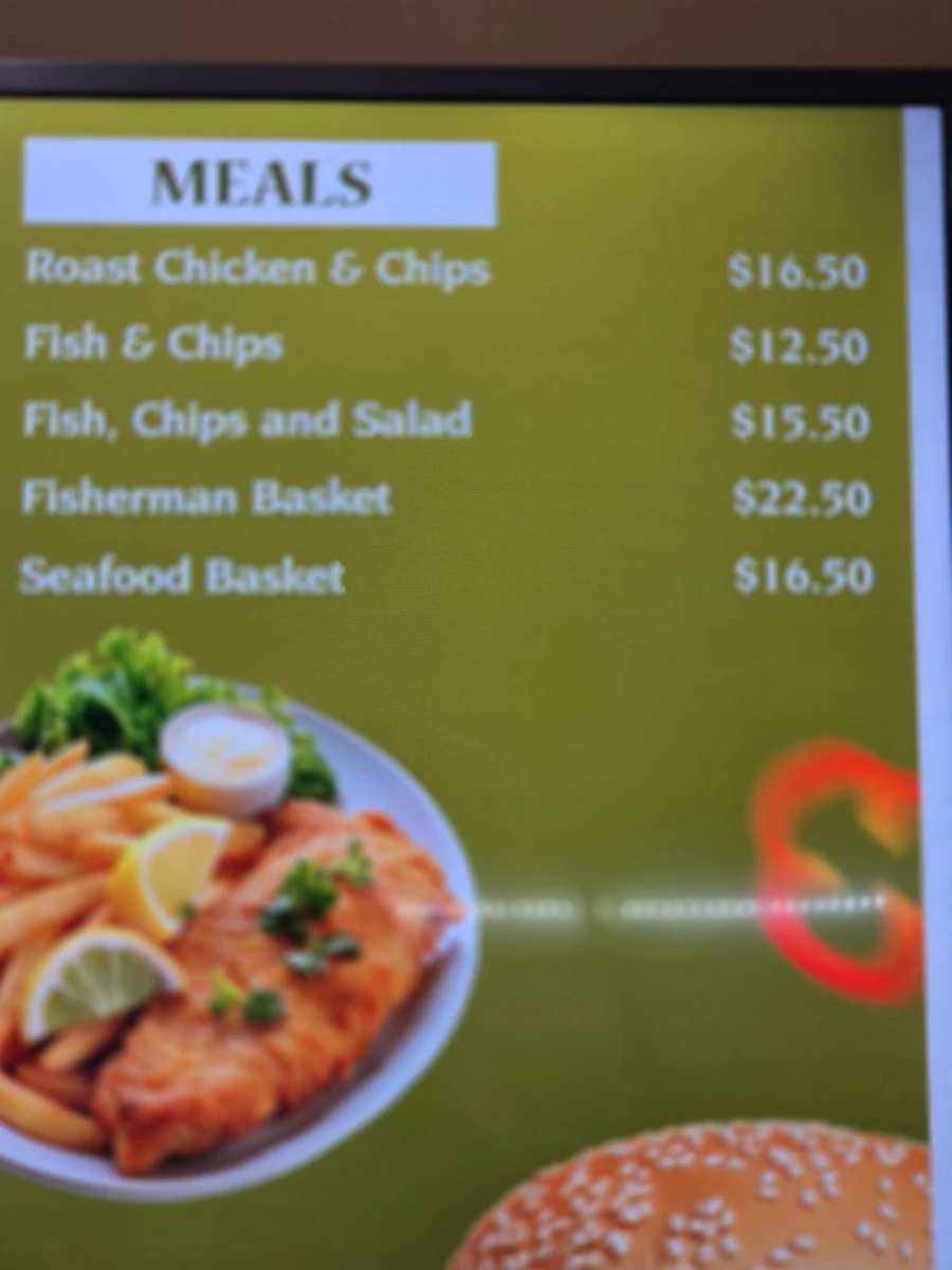 Menu, Howard Country Style Milk Bar