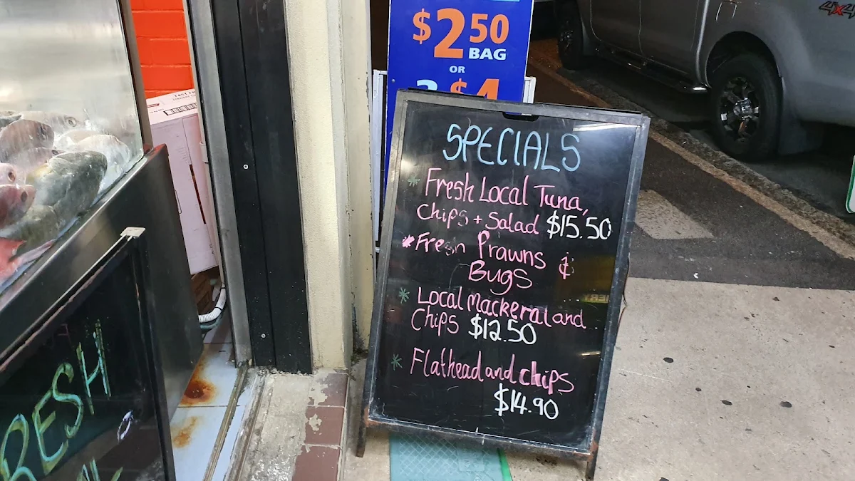 Menu, Maddigan's Seafood