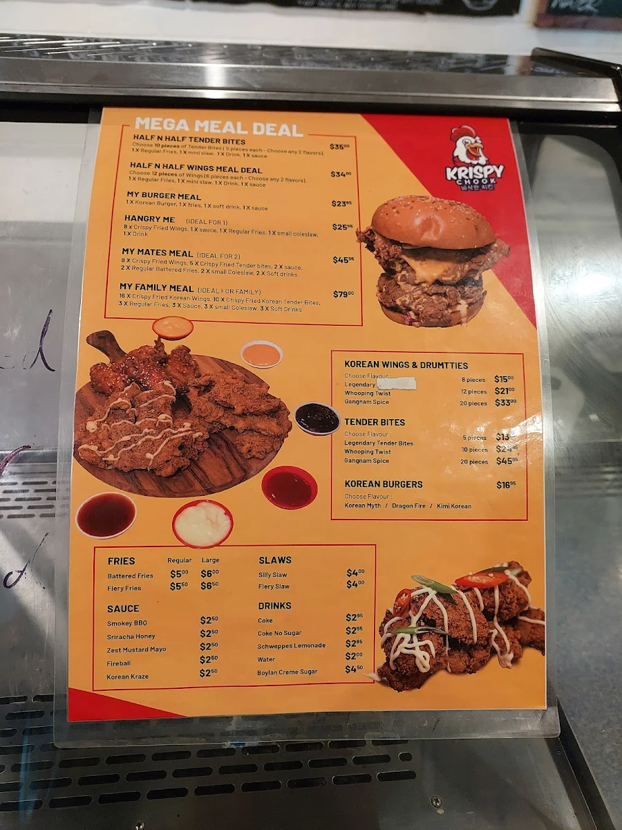 Menu, Pounders Burgers - Glen Waverley
