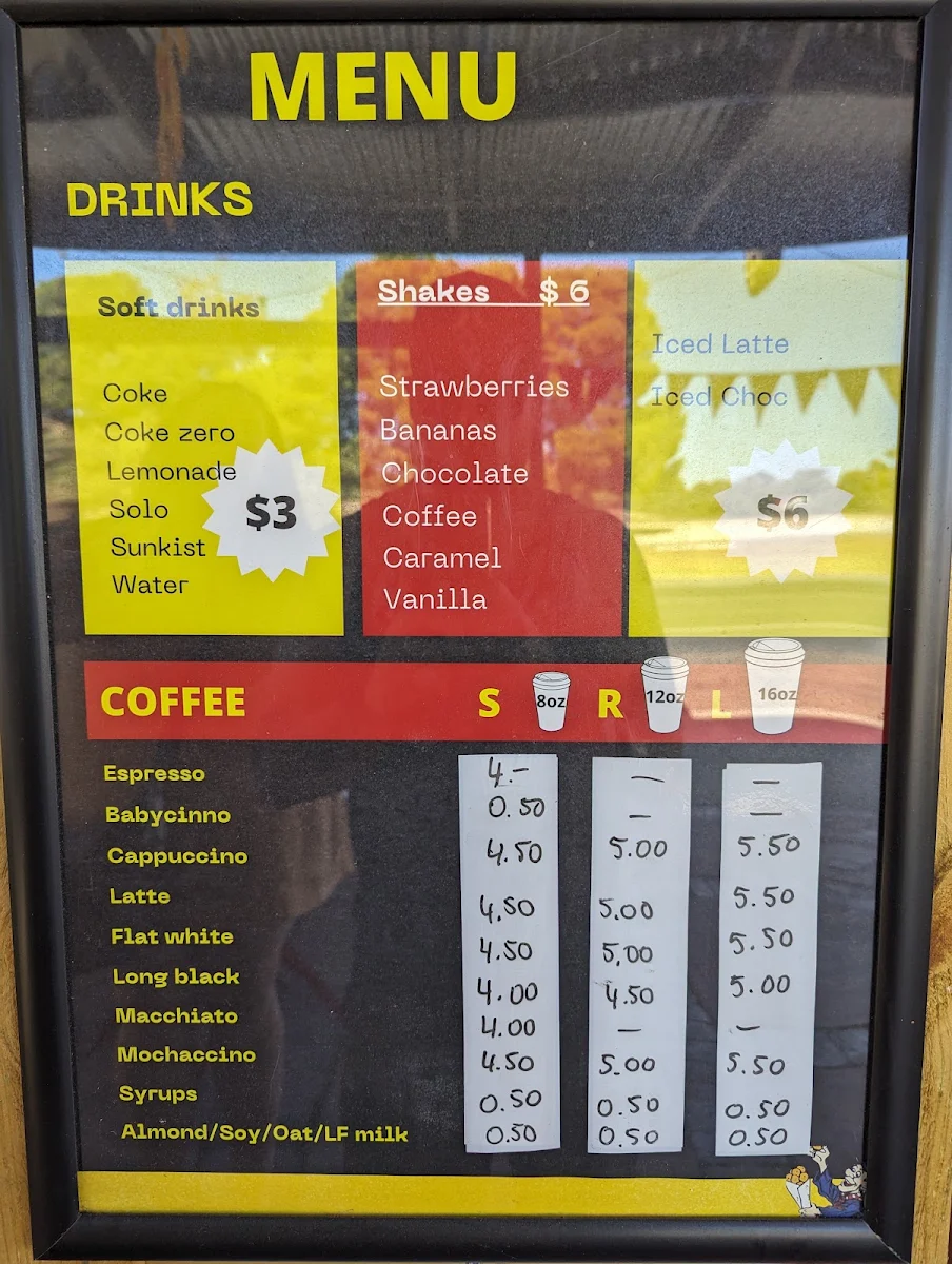 Menu, Waffles & Jaffles