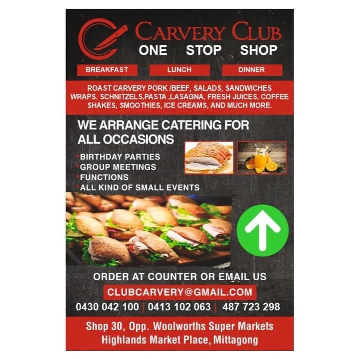 Menu, CARVERY CLUB