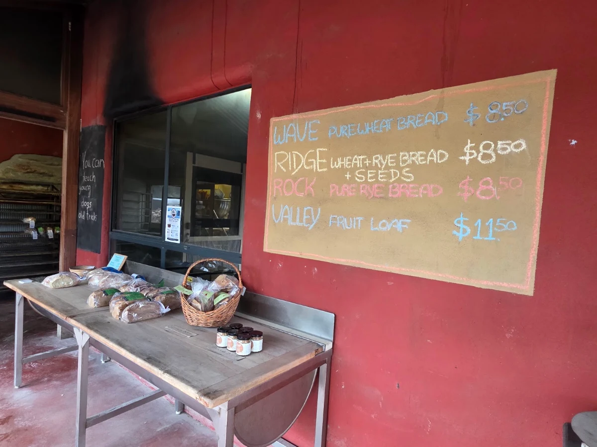 Menu, Yallingup Woodfired Bakery
