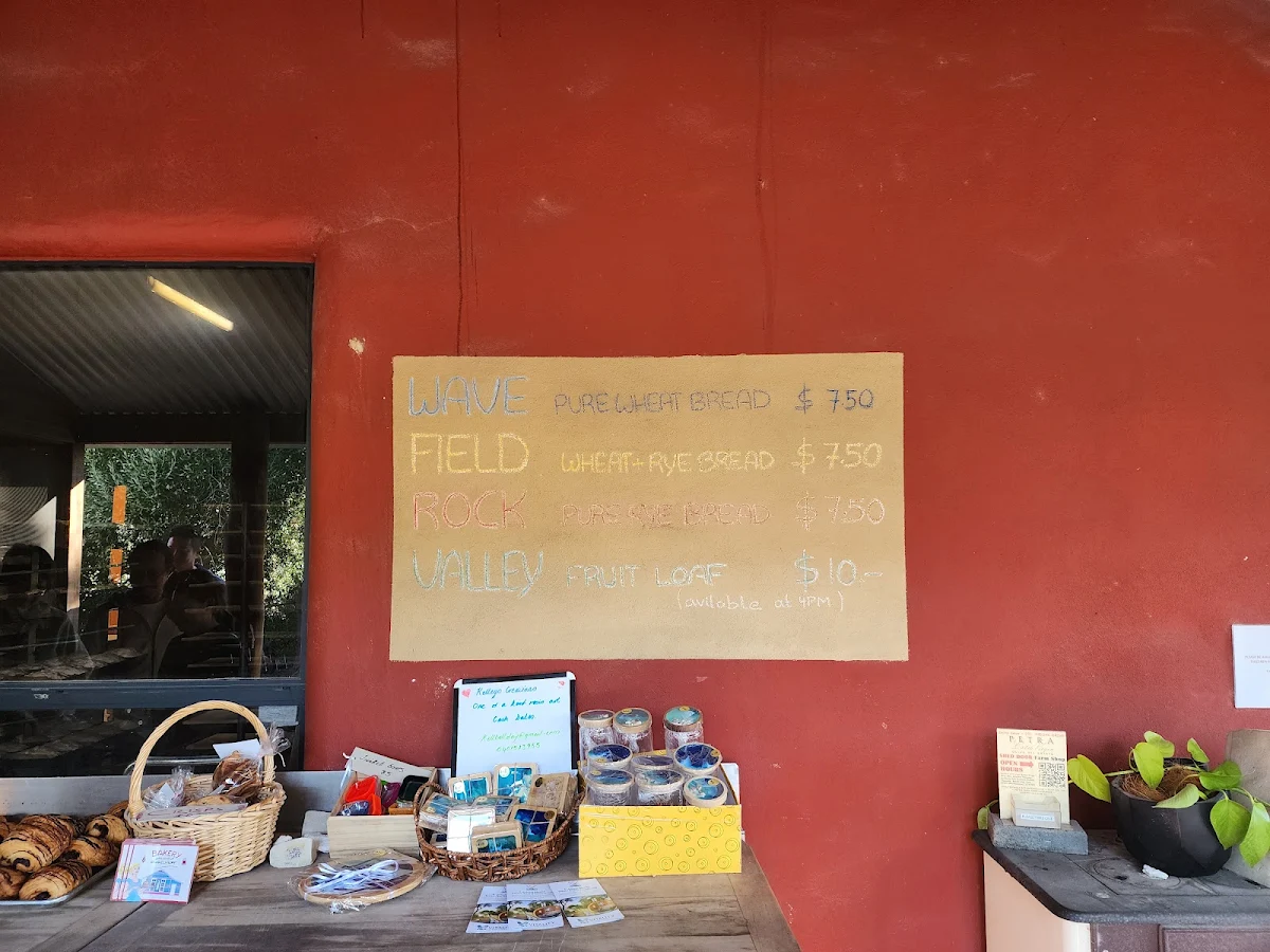 Menu, Yallingup Woodfired Bakery