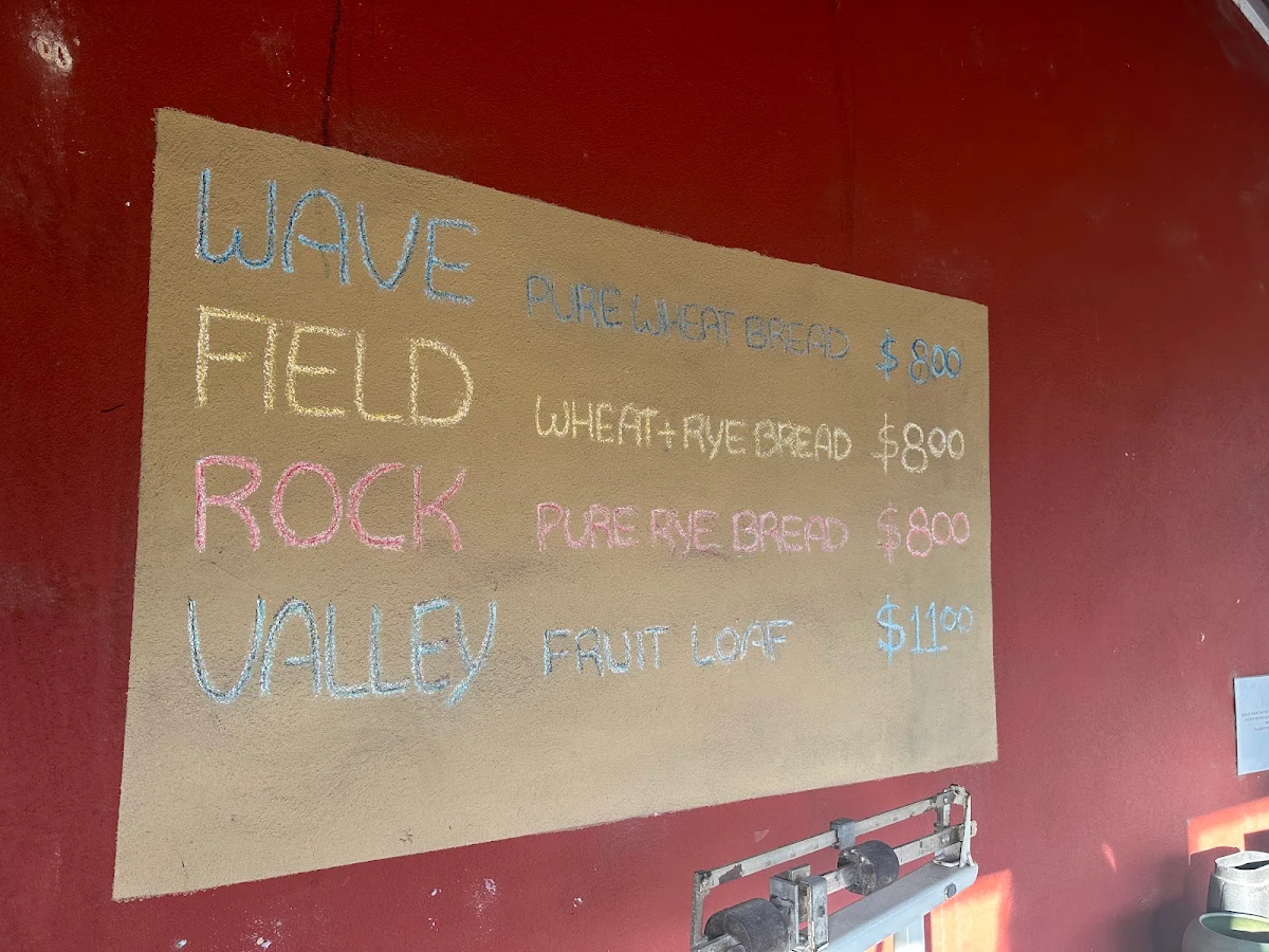 Menu, Yallingup Woodfired Bakery
