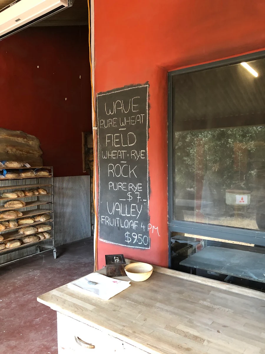 Menu, Yallingup Woodfired Bakery