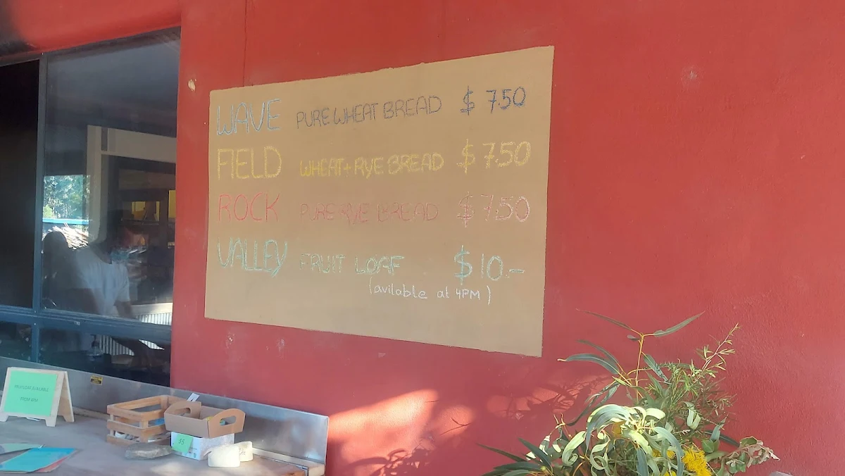 Menu, Yallingup Woodfired Bakery