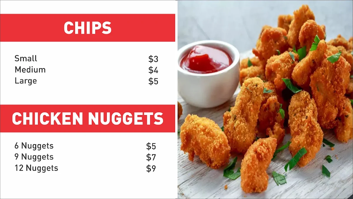 Menu, Rocklea Kebab and Pizza Shop