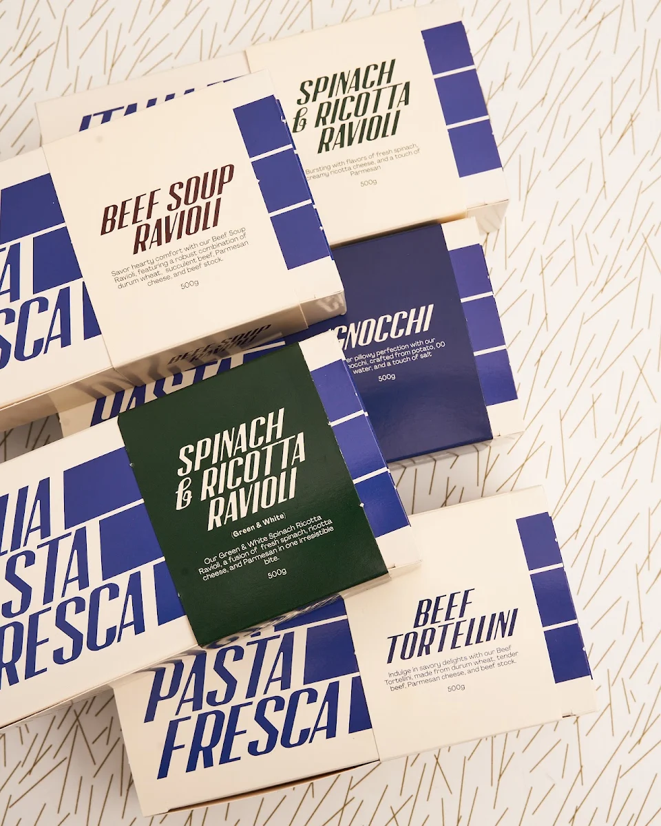 Menu, Italia Pasta Fresca