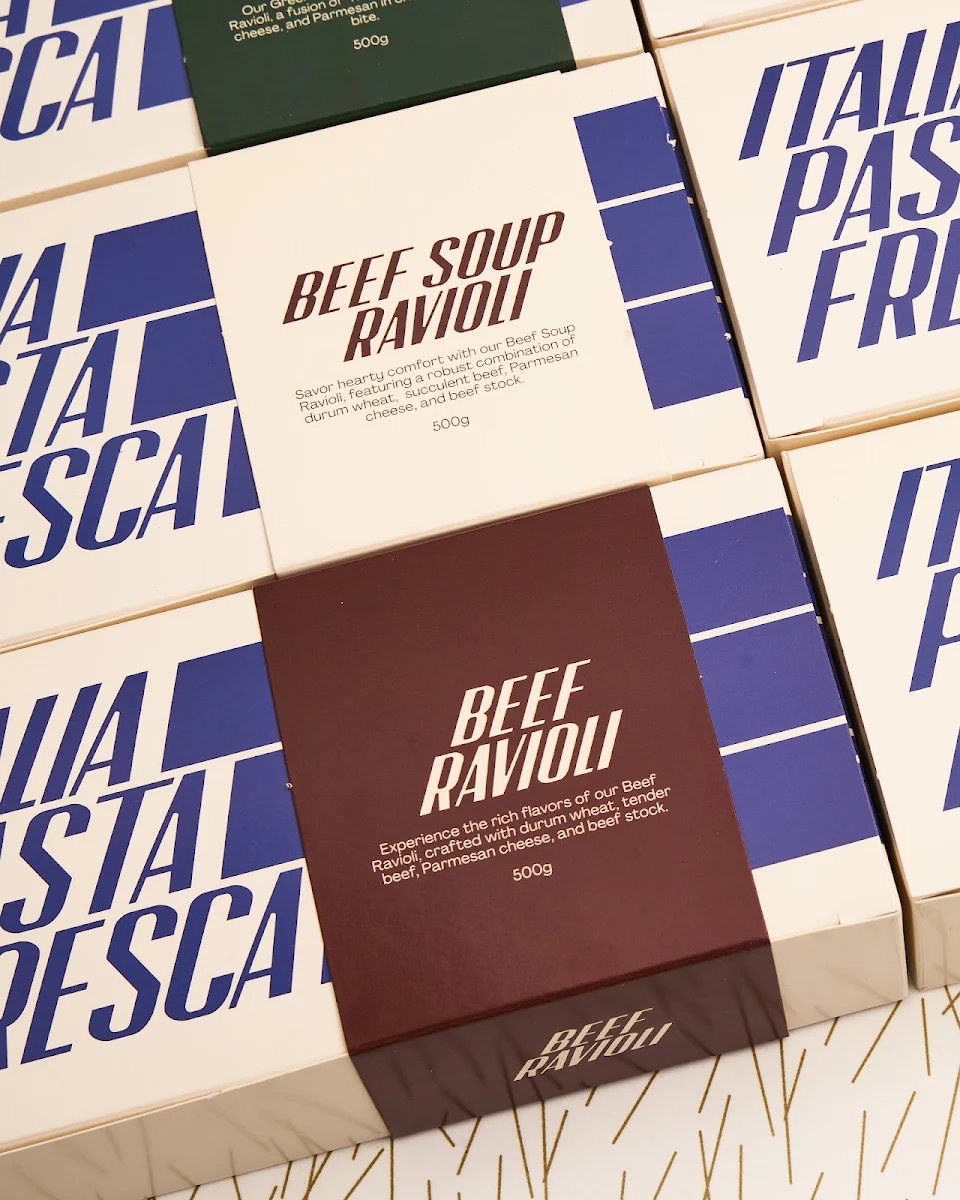 Menu, Italia Pasta Fresca