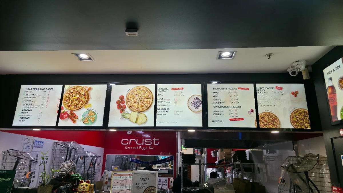 Menu, Crust Pizza Reservoir