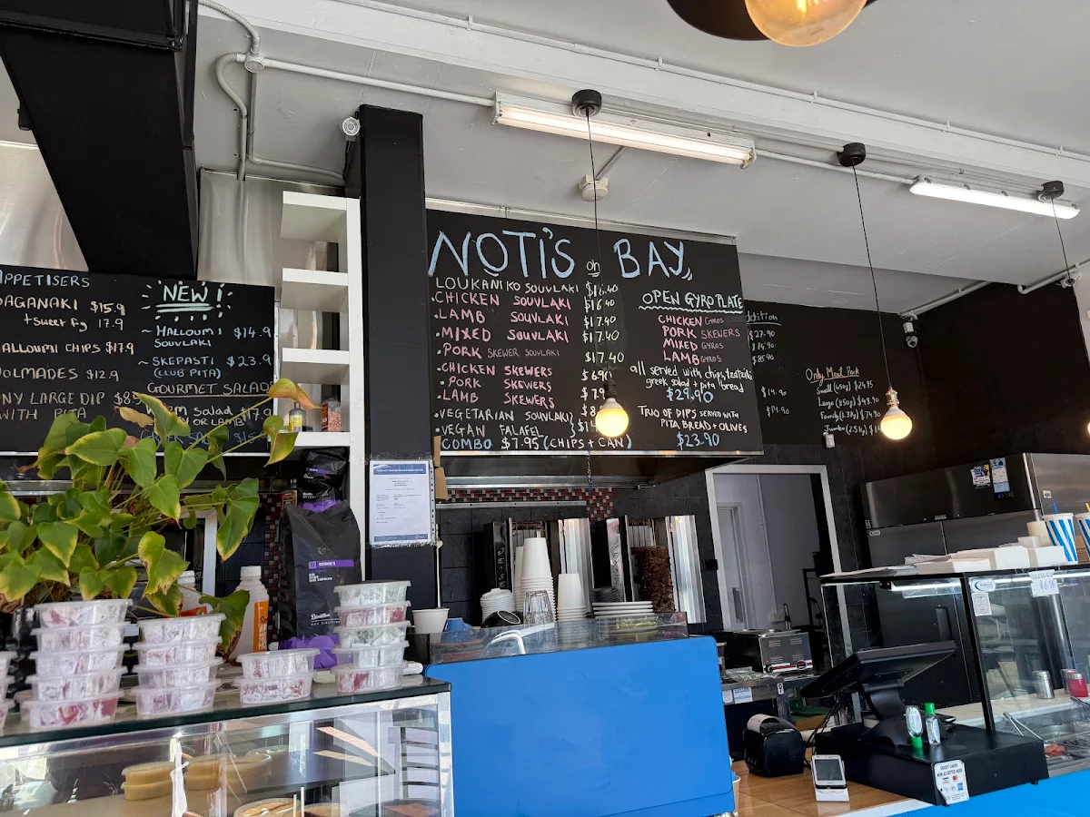 Menu, Noti's Souvlaki on Bay