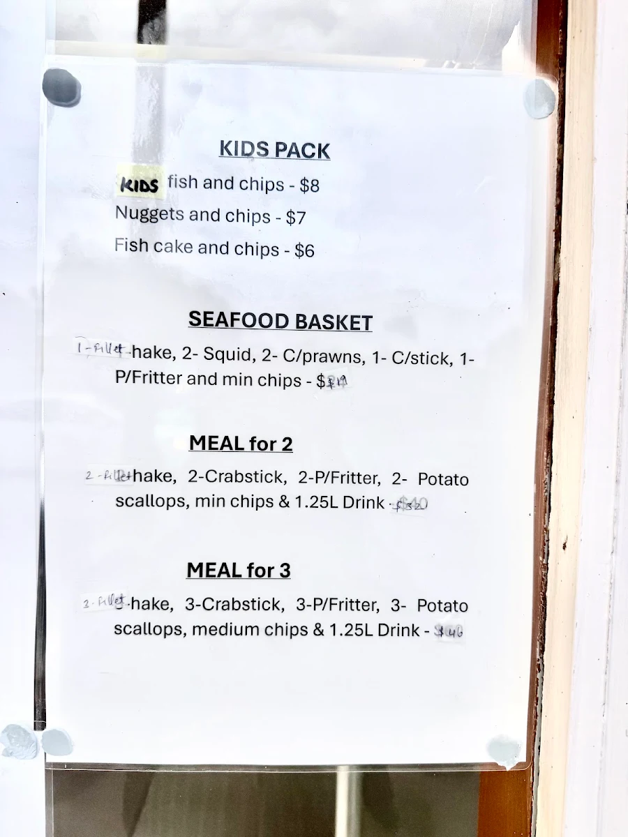 Menu, Chips R Us