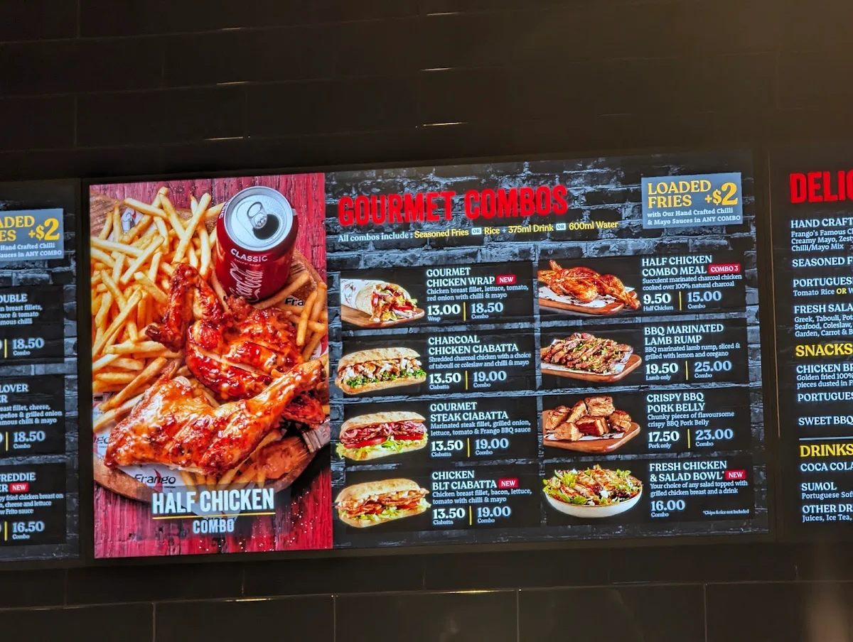 Menu, Frango Marrickville Metro