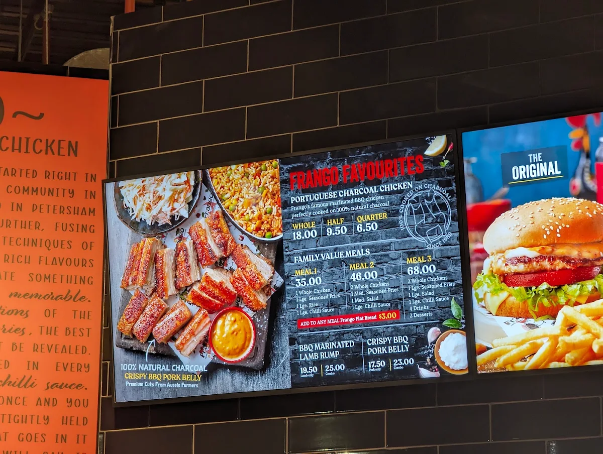 Menu, Frango Marrickville Metro