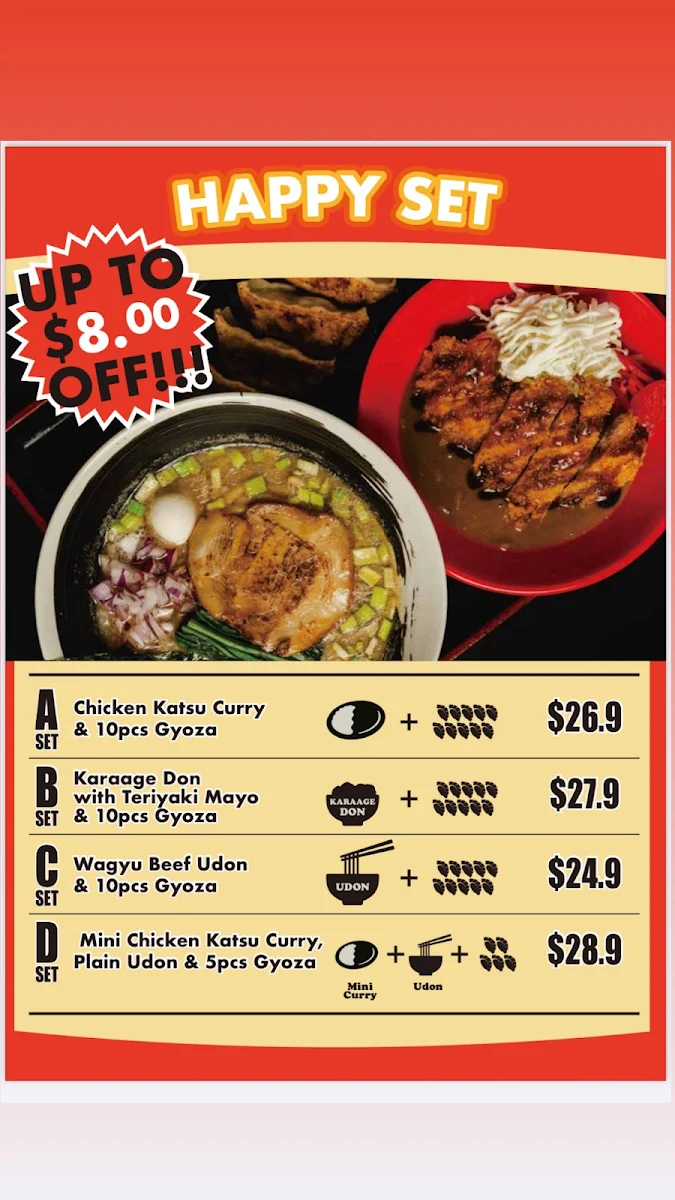 Menu, Ken-chan Curry Newtown