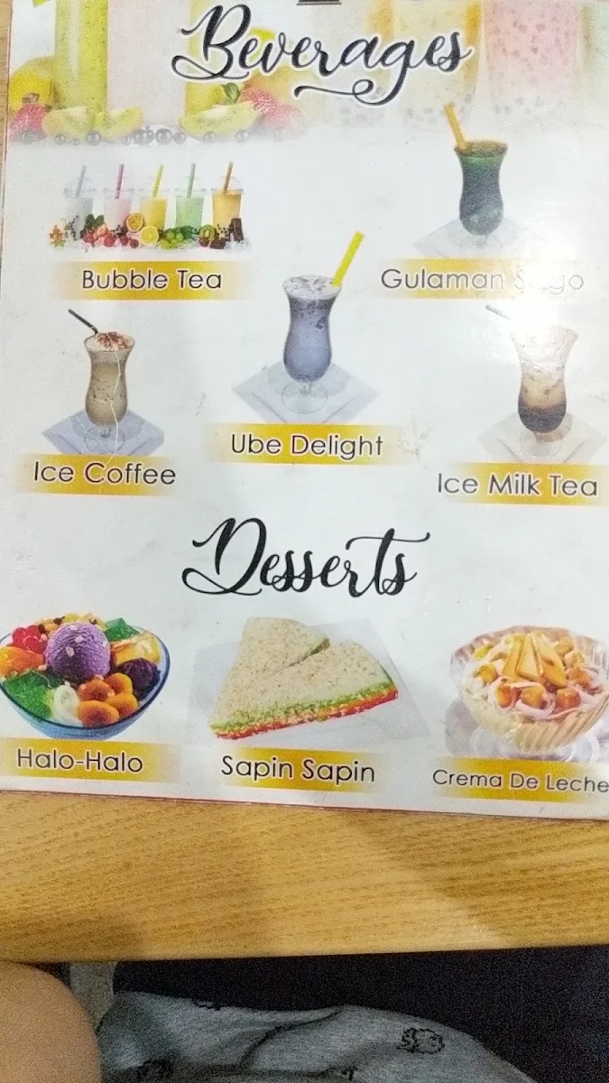 Menu, Bamboo House
