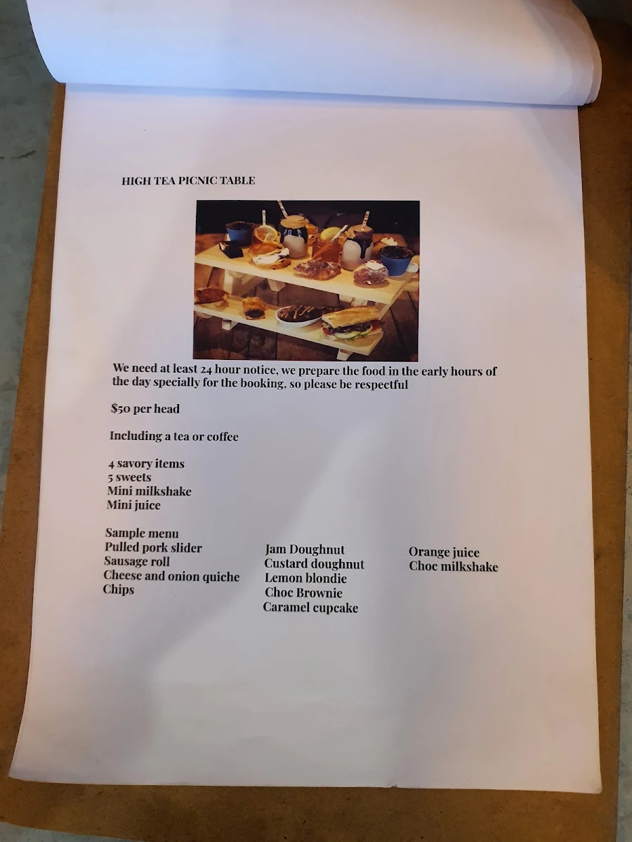 Menu, Kynefin Cafe