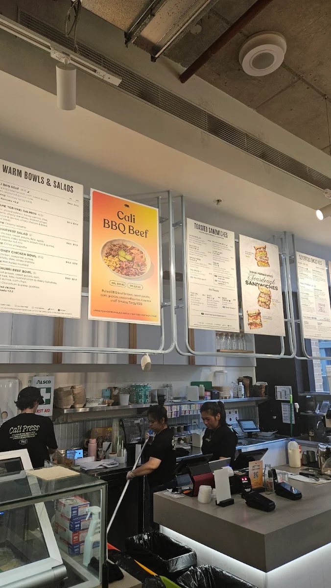 Menu, Cali Press 2 Market St