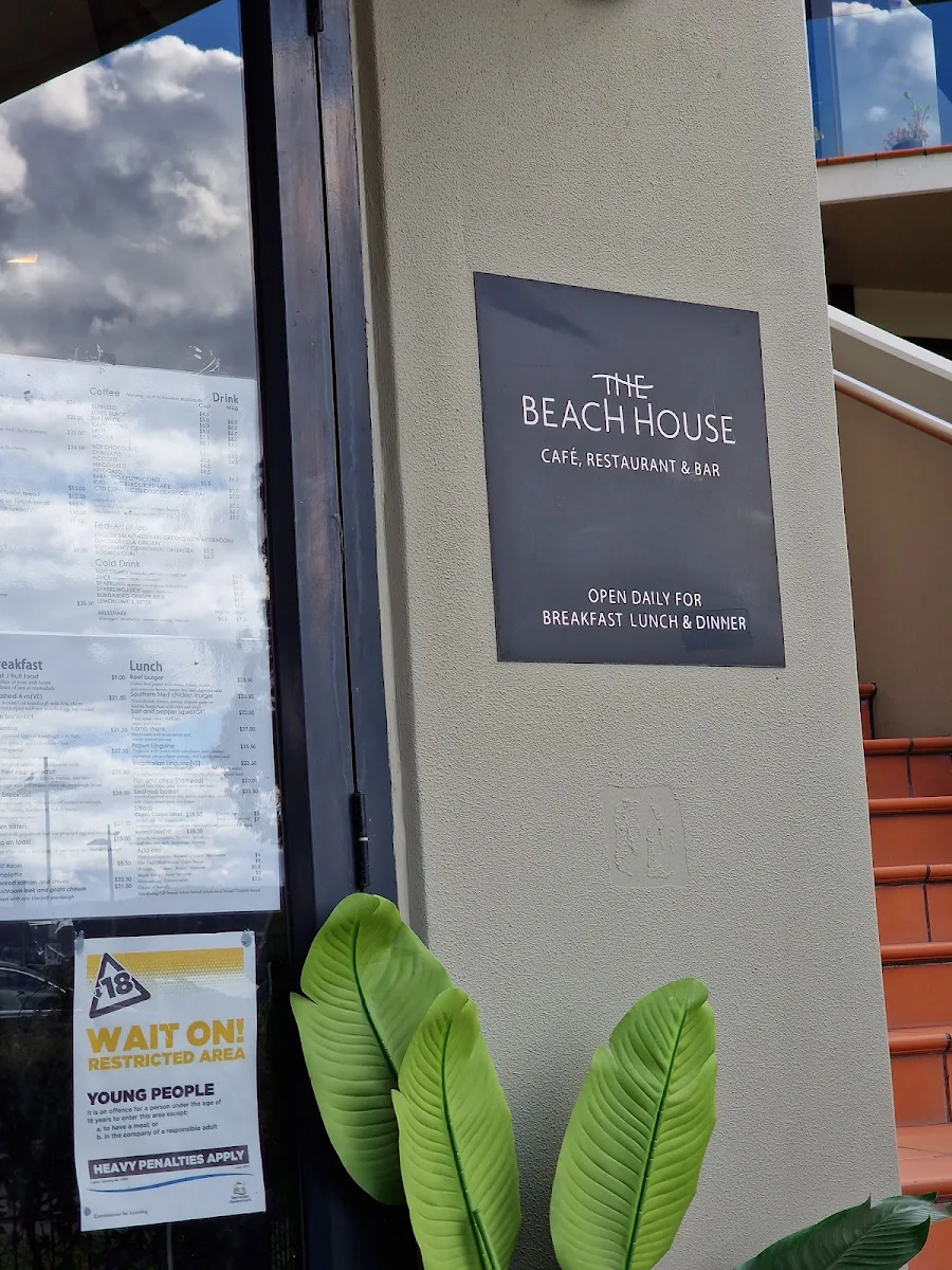 Menu, Beach House Restaurant and bar