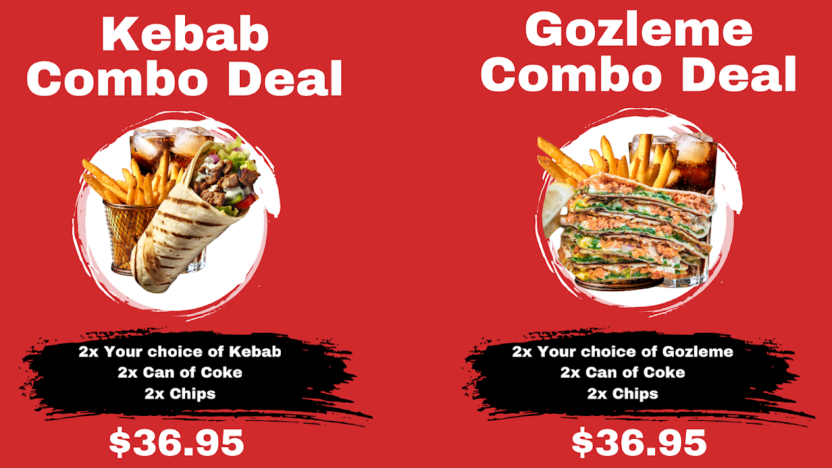 Menu, kebabs way