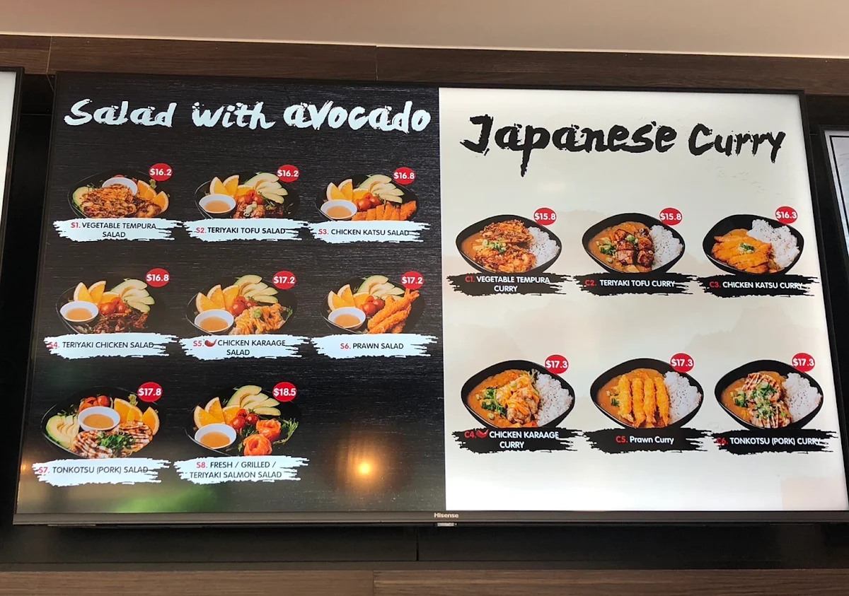 Menu, Asuka Japanese Kitchen (Kingswood)